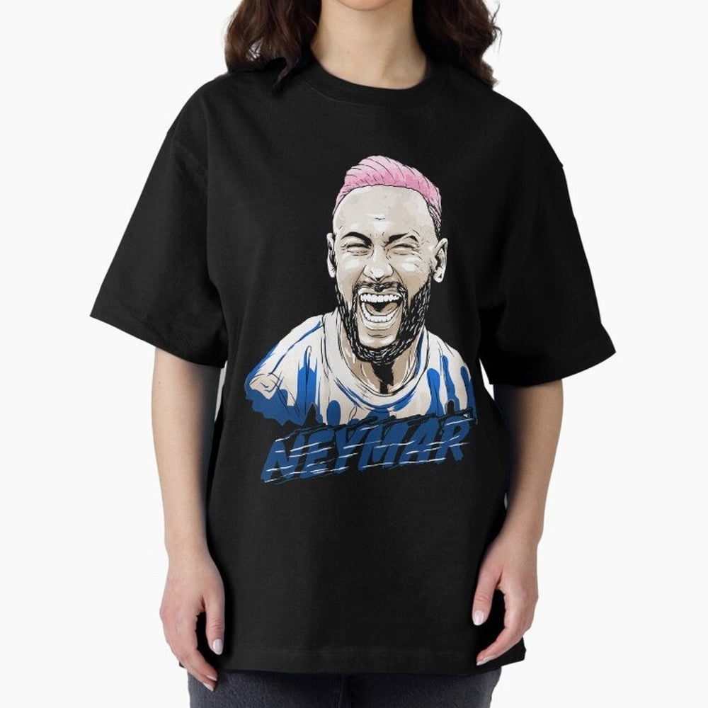 neymar superstar in paris Oversized T-Shirt Capture the FIFA World Cup 2026 Group Stage Journey through CR7 Highlights, Portugal, Spain and Germany Pride, Vintage Soccer Flavor, Modern Football Stars, National Flags and Final Night Emotion; Made