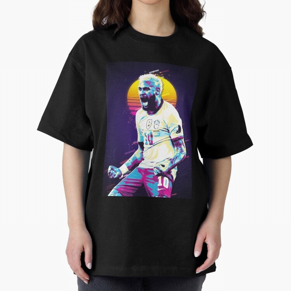 Neymar JR retro 80s Classic T-Shirt Feel the Roar of FIFA World Cup 2026 Spirit, Centered on France, Neymar, Vintage Soccer Flavor, Modern Football Stars, National Flags and Final Night Emotion; Ideal for Football Dads, Football Moms, Friends,