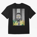 Brazil Football Star Grunge Poster Oversized T-Shirt Celebrate the Stars of FIFA World Cup 2026 for Fans of Haaland and Spain, Bringing Match Day Excitement, Supporter Culture, Golden Goals and Global Football Passion; Ideal for Fans Who Follow