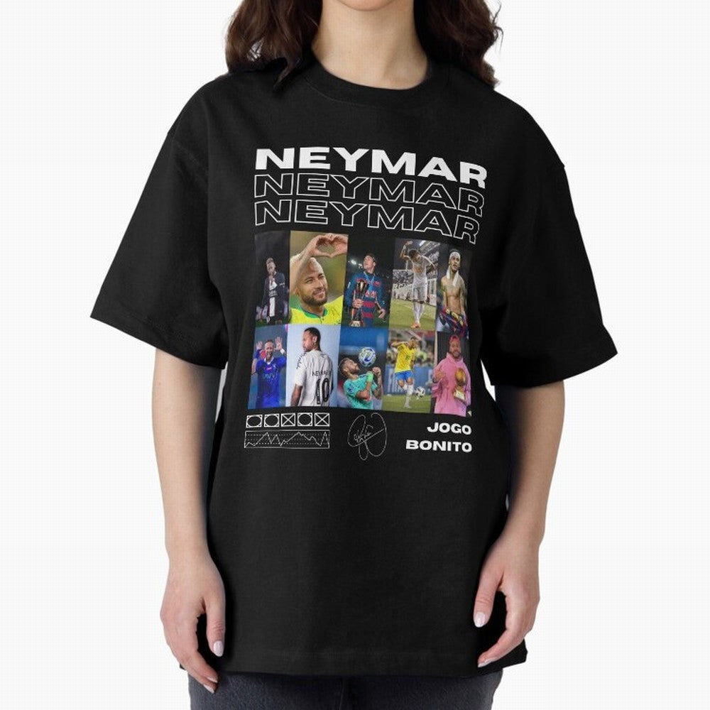 Neymar Jr. Collage Classic T-Shirt Keep Football History Alive during Match Day Hype around FIFA World Cup 2026, Haaland, Argentina, Tournament Hype, Historic Matchups, Family Viewing Parties and Global Sports Pride; Ideal for Passionate Fans Who