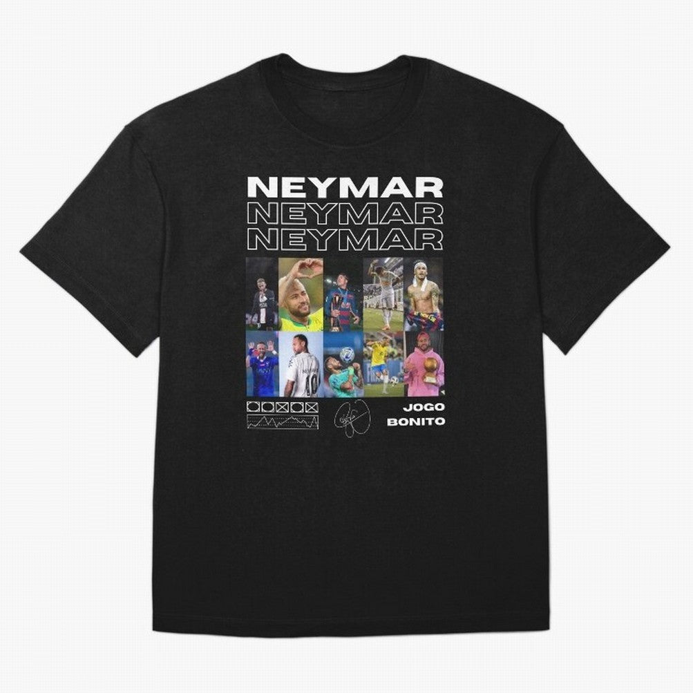 Neymar Jr. Collage Classic T-Shirt Keep Football History Alive during Match Day Hype around FIFA World Cup 2026, Haaland, Argentina, Tournament Hype, Historic Matchups, Family Viewing Parties and Global Sports Pride; Ideal for Passionate Fans Who