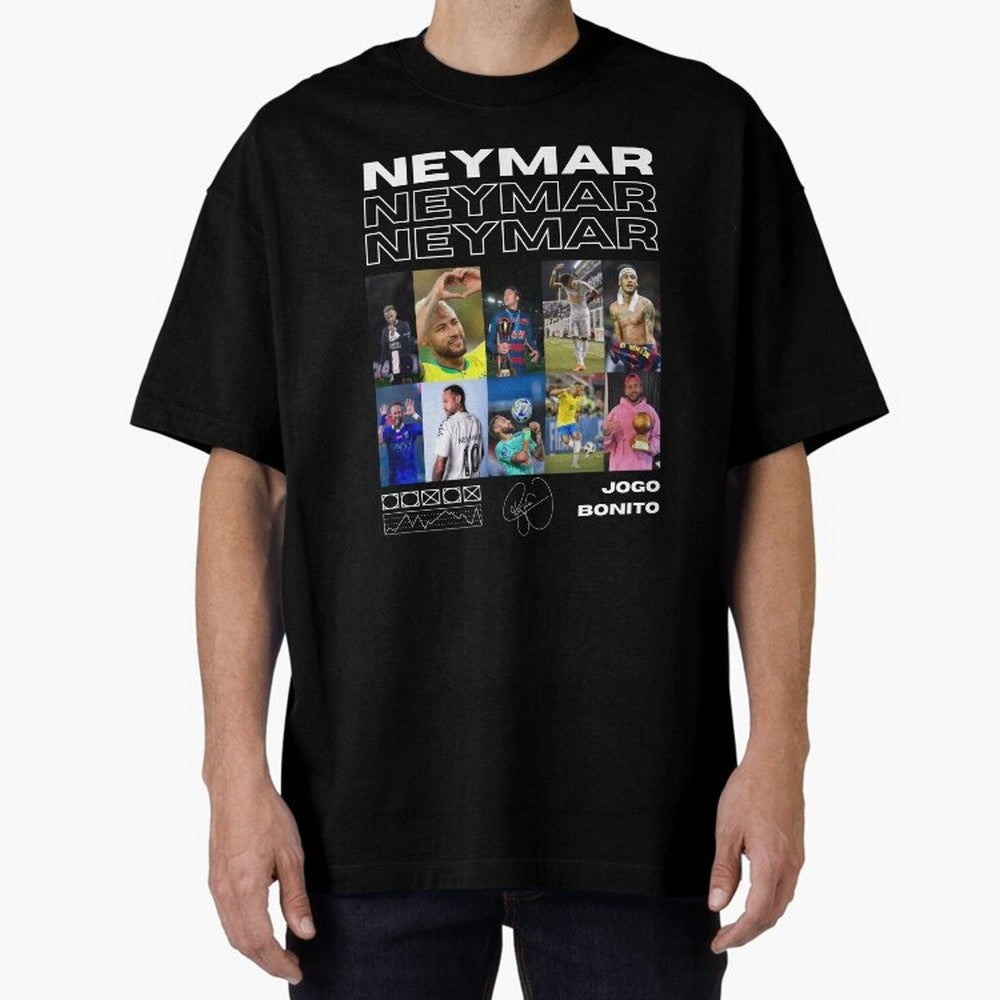 Neymar Jr. Collage Classic T-Shirt Keep Football History Alive during Match Day Hype around FIFA World Cup 2026, Haaland, Argentina, Tournament Hype, Historic Matchups, Family Viewing Parties and Global Sports Pride; Ideal for Passionate Fans Who