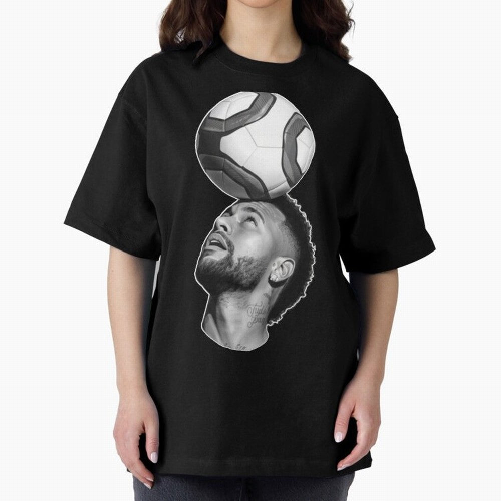 Neymar Jr. ¨C The Art of Balance Oversized T-Shirt Bring Global Football Passion for FIFA World Cup 2026, Connected to Neymar, England, France and Netherlands, Football History, Final Match Energy, Crowd Noise and Once in a Lifetime Moments; Ideal