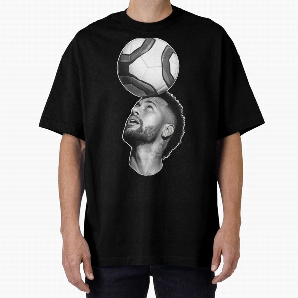 Neymar Jr. ¨C The Art of Balance Oversized T-Shirt Bring Global Football Passion for FIFA World Cup 2026, Connected to Neymar, England, France and Netherlands, Football History, Final Match Energy, Crowd Noise and Once in a Lifetime Moments; Ideal
