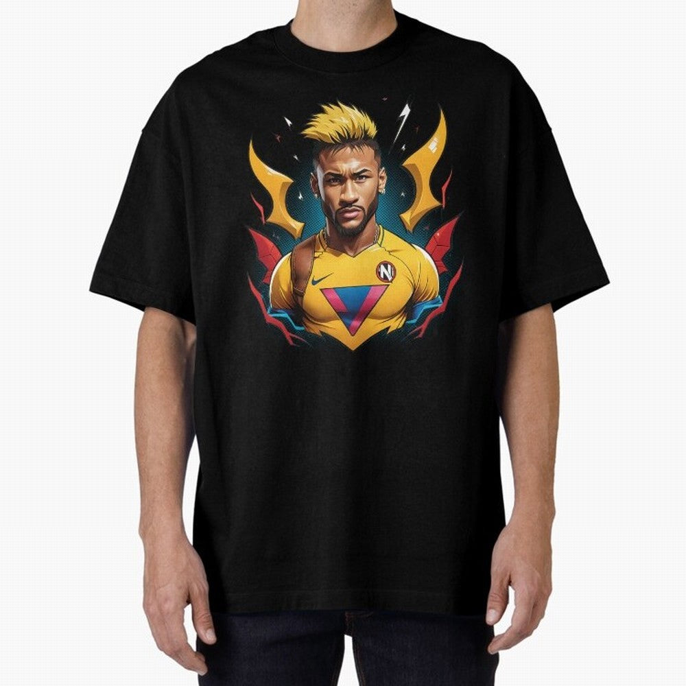 Neymar Jr illustration Classic T-Shirt Keep the Match Day Mood of Global Football Passion for FIFA World Cup 2026 USA Canada Mexico, Driven by Cristiano Ronaldo, England, Global Supporter Spirit, Legendary Goals, National Colors and Tournament