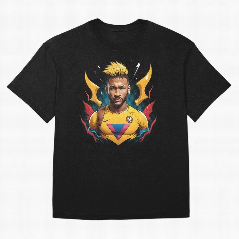 Neymar Jr illustration Classic T-Shirt Keep the Match Day Mood of Global Football Passion for FIFA World Cup 2026 USA Canada Mexico, Driven by Cristiano Ronaldo, England, Global Supporter Spirit, Legendary Goals, National Colors and Tournament