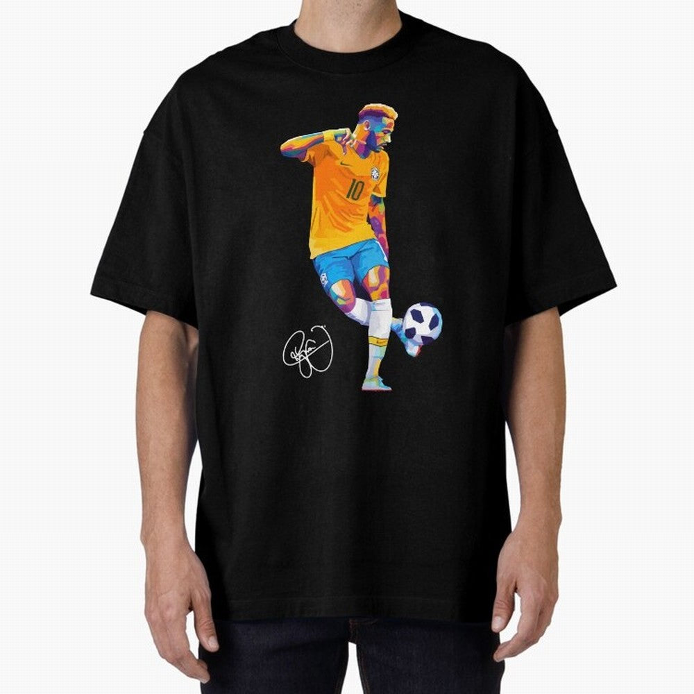 Neymar Jr Footballer Wpap Art Classic T-Shirt Spotlight the FIFA World Cup 2026 USA Canada Mexico Journey through Mbappe Highlights, Argentina Pride, Game Day Rituals, Football Legends, Country Pride and the Road to the Final; Ideal for Fans Who