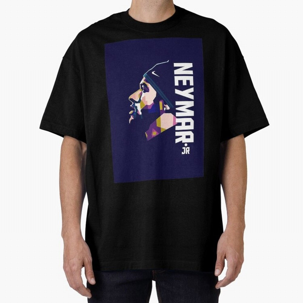 Neymar Jr Art Print Navy Classic T-Shirt Cheer through Every Moment of Global Football Passion for FIFA World Cup 2026, Celebrating Neymar, Haaland and Cristiano Ronaldo, England and Germany, Global Supporter Spirit, Legendary Goals, National