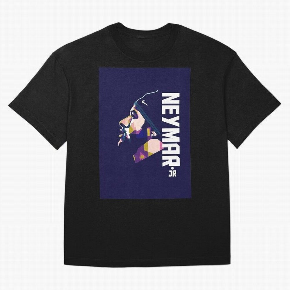 Neymar Jr Art Print Navy Classic T-Shirt Cheer through Every Moment of Global Football Passion for FIFA World Cup 2026, Celebrating Neymar, Haaland and Cristiano Ronaldo, England and Germany, Global Supporter Spirit, Legendary Goals, National