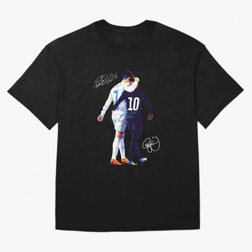 Cristiano Ronaldo and Neymar Jr Wpap Art Oversized T-Shirt Show Your Tournament Heart for the FIFA World Cup 2026 USA Canada Mexico Journey through Messi, Neymar and Mbappe Highlights, England and Germany Pride, Stadium Chants, National Pride,