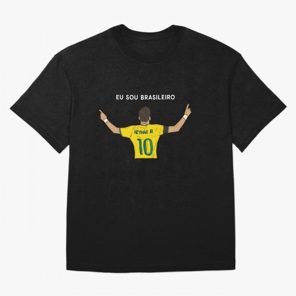 Neymar Jr Brazil Oversized T-Shirt Join the Countdown to FIFA World Cup 2026 USA Canada Mexico Spirit, Connected to Spain, Cristiano Ronaldo, Haaland and CR7, Classic Soccer Heritage, Championship Pressure, Fan Loyalty and International Pride;