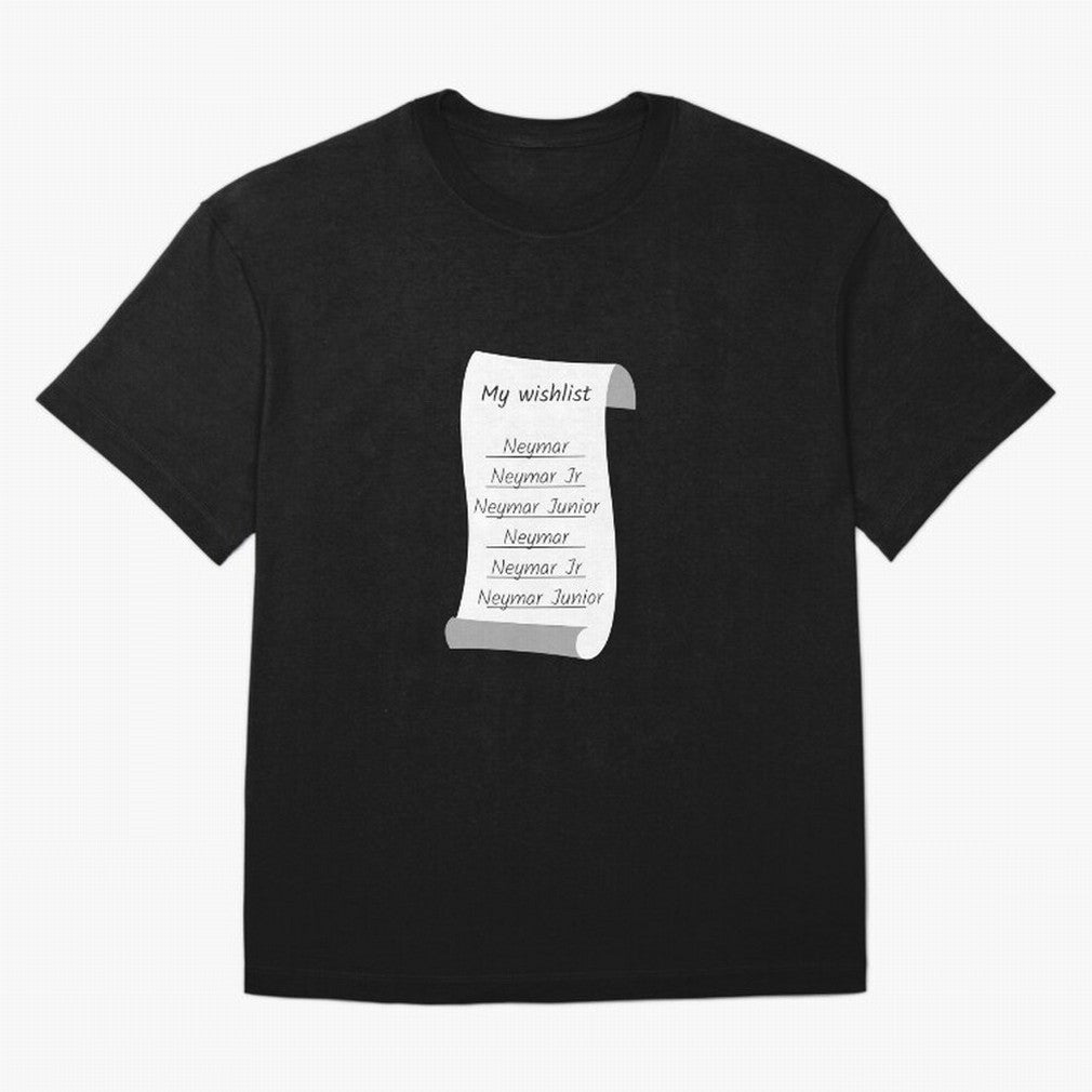 My Wishlist Neymar Jr Neymar Neymar Junior Oversized T-Shirt Celebrate the Stars of FIFA World Cup 2026 Group Stage Spirit, Filled with France, Neymar, Football Festival Excitement, Trophy Ambitions, Country Rivalries and Star Player Buzz; Made for