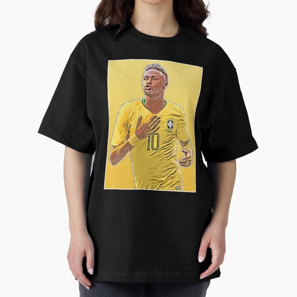 Neymar Oversized T-Shirt Celebrate Every Goal in FIFA World Cup 2026 USA Canada Mexico Spirit, Inspired by Argentina and Brazil, Mbappe, Football History, Final Match Energy, Crowd Noise and Once in a Lifetime Moments; Great for Watch Parties,