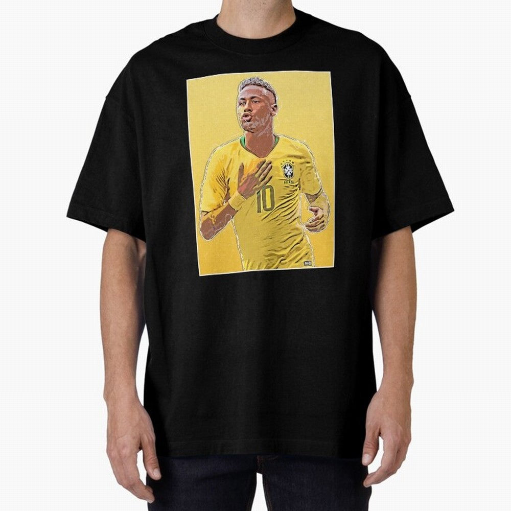 Neymar Oversized T-Shirt Celebrate Every Goal in FIFA World Cup 2026 USA Canada Mexico Spirit, Inspired by Argentina and Brazil, Mbappe, Football History, Final Match Energy, Crowd Noise and Once in a Lifetime Moments; Great for Watch Parties,