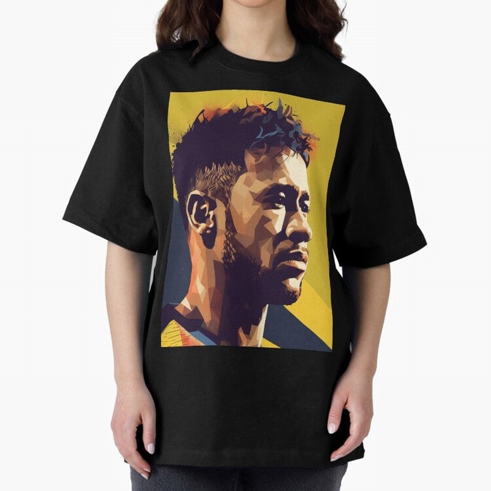 Neymar Jr art Oversized T-Shirt Build FIFA World Cup 2026 USA Canada Mexico for Fans of Messi, CR7 and Mbappe and Argentina and Brazil, Bringing Tournament Hype, Historic Matchups, Family Viewing Parties and Global Sports Pride; Perfect for Fans,