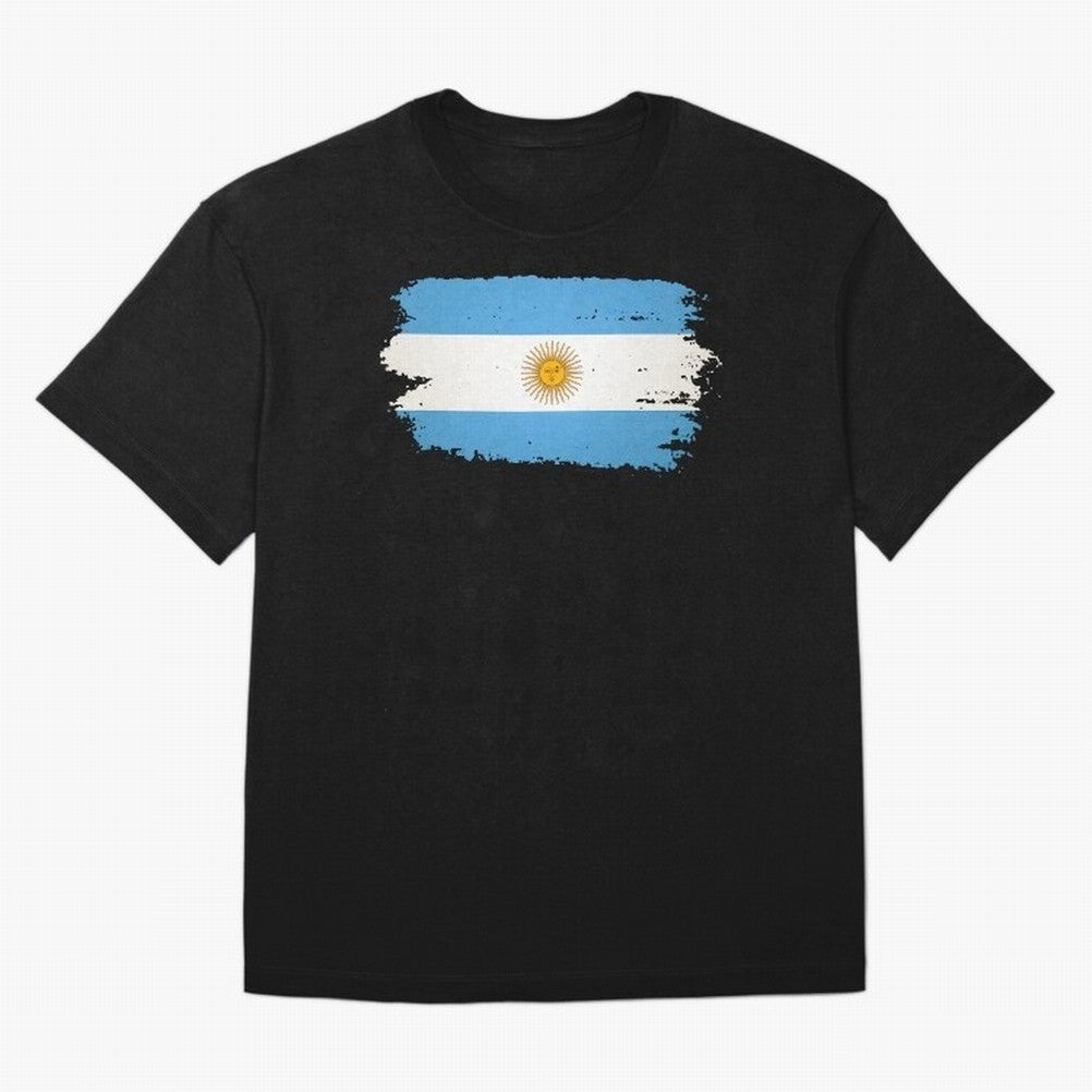 ARGENTINIAN FLAG PRINT Oversized T-Shirt Enjoy FIFA World Cup 2026 Group Stage Driven by Messi, Neymar and Mbappe, France Energy, Classic Soccer Heritage, Championship Pressure, Fan Loyalty and International Pride; Perfect for Supporters Who Want