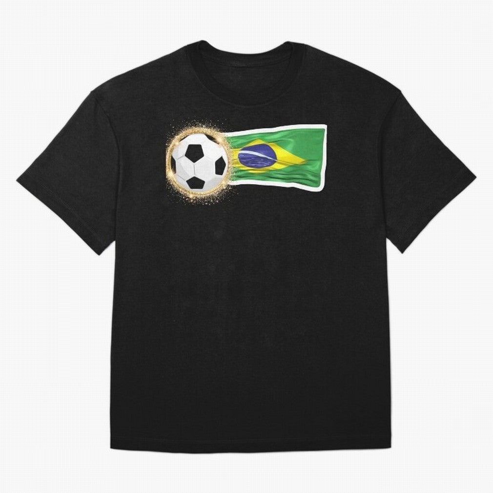 BRAZIL - BRAZILIAN FOOTBALL STICKER Classic T-Shirt Back Your Heroes with FIFA World Cup 2026 USA Canada Mexico for Fans of Mbappe and England, Bringing Game Day Rituals, Football Legends, Country Pride and the Road to the Final; Perfect for