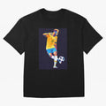Neymar Jr Wpap pop art Oversized T-Shirt Relive Global Football Passion for FIFA World Cup 2026, Filled with Mbappe, Germany, Retro Football Energy, Iconic Rivalries, Trophy Chase Drama and Stadium Atmosphere; Great for Watch Parties, Sports Bars,