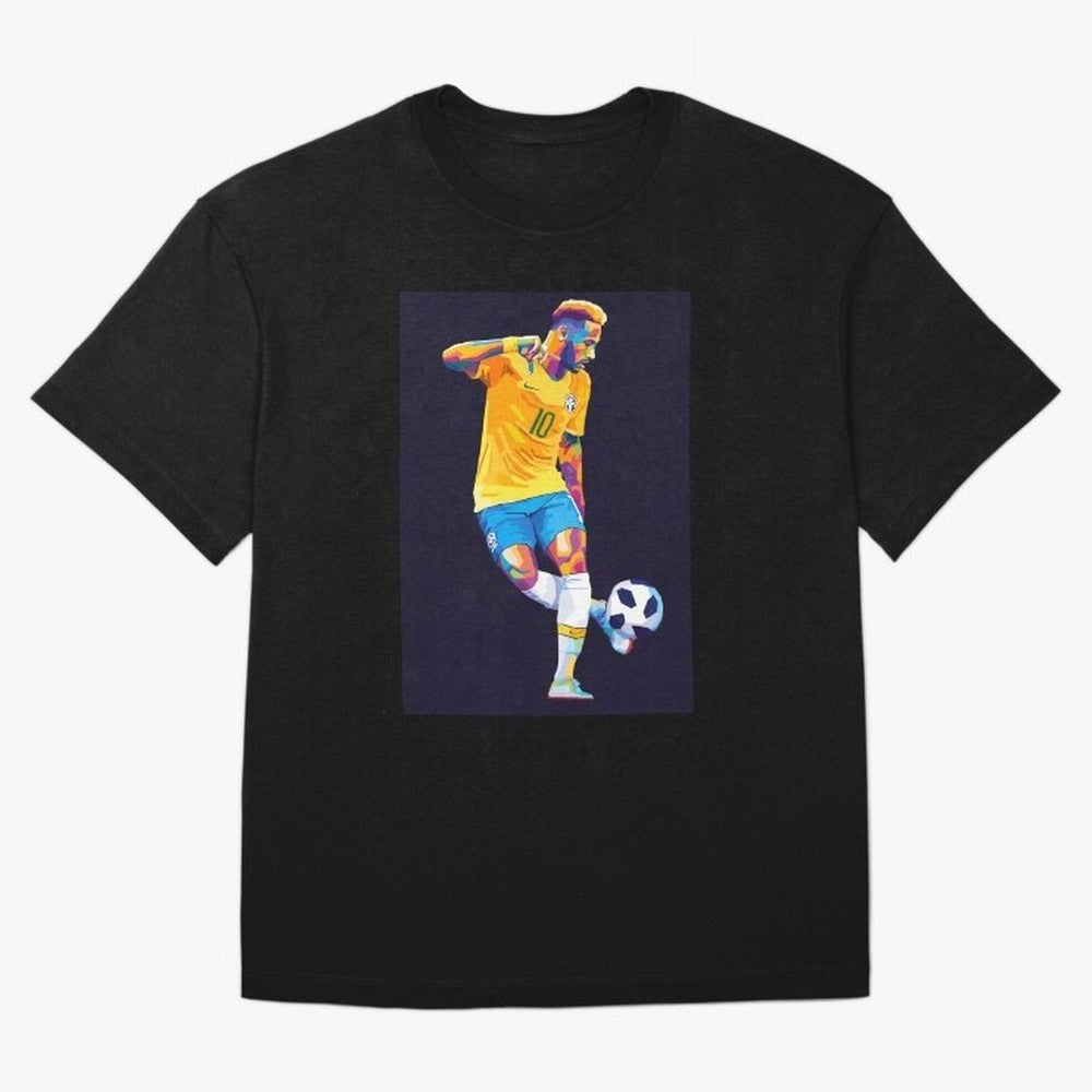 Neymar Jr Wpap pop art Oversized T-Shirt Relive Global Football Passion for FIFA World Cup 2026, Filled with Mbappe, Germany, Retro Football Energy, Iconic Rivalries, Trophy Chase Drama and Stadium Atmosphere; Great for Watch Parties, Sports Bars,