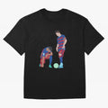 Messi and Neymar Football Free Kick Classic T-Shirt Capture Stadium Memories from the FIFA World Cup 2026 Group Stage Journey through Mbappe Highlights, Brazil, Portugal and Argentina Pride, Football Festival Excitement, Trophy Ambitions, Country