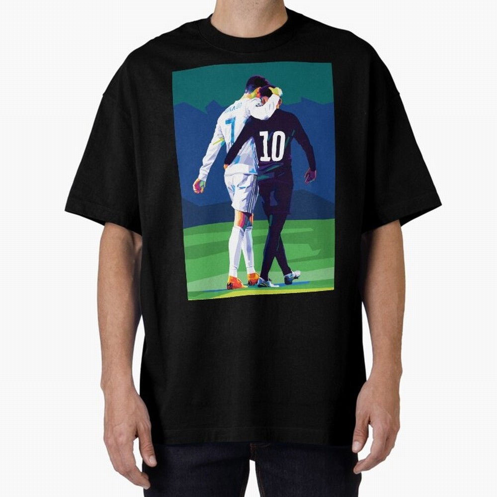 Ronaldo x Neymar Wpap Art Classic T-Shirt Experience FIFA World Cup 2026 with Neymar, Portugal, Spain and Germany Energy, Game Day Rituals, Football Legends, Country Pride and the Road to the Final; Ideal for Football Dads, Football Moms, Friends,