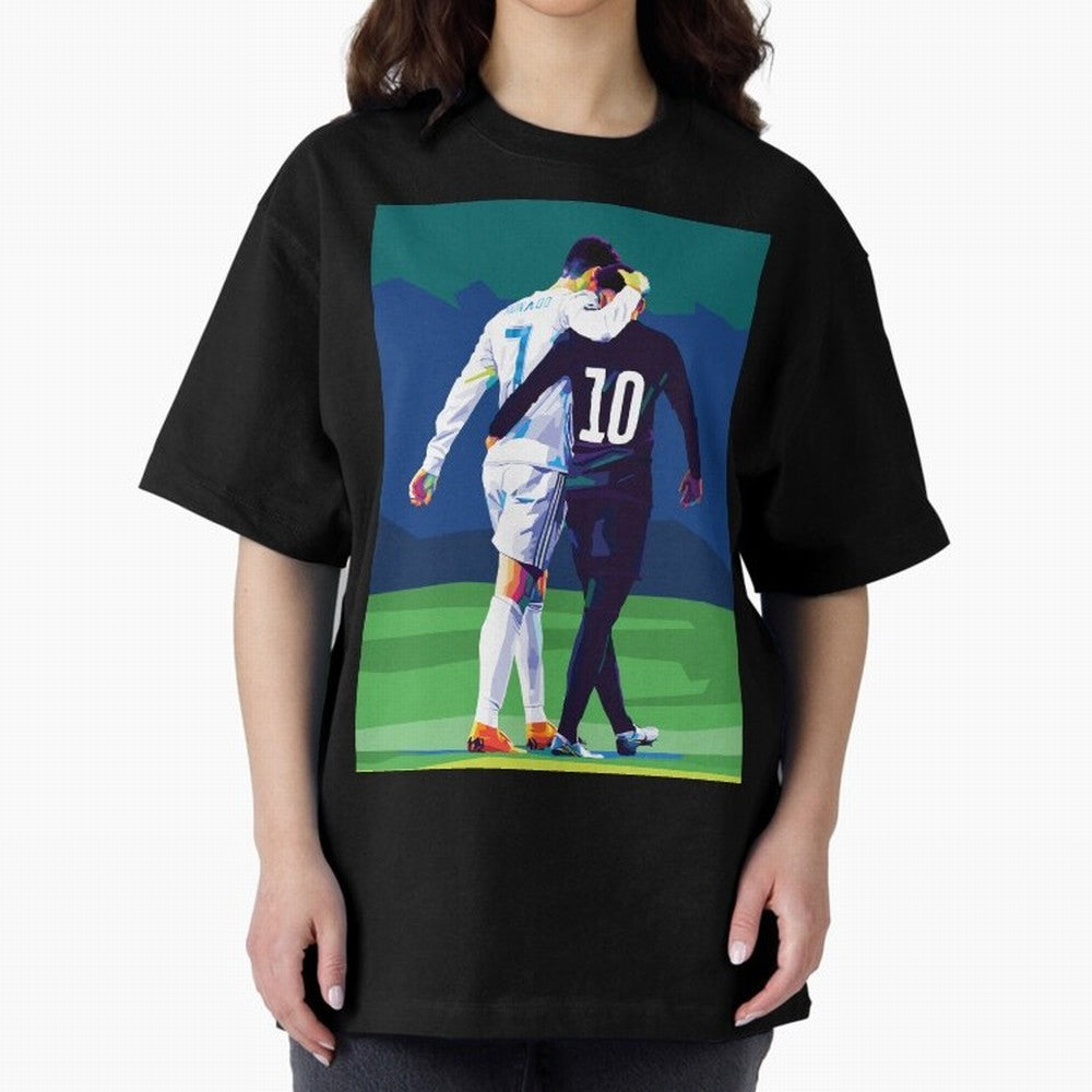 Ronaldo x Neymar Wpap Art Classic T-Shirt Experience FIFA World Cup 2026 with Neymar, Portugal, Spain and Germany Energy, Game Day Rituals, Football Legends, Country Pride and the Road to the Final; Ideal for Football Dads, Football Moms, Friends,