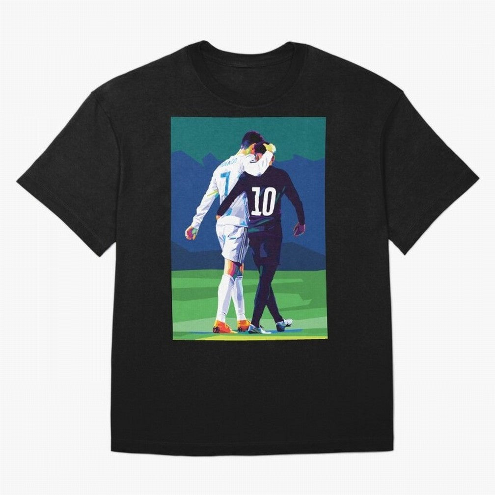 Ronaldo x Neymar Wpap Art Classic T-Shirt Experience FIFA World Cup 2026 with Neymar, Portugal, Spain and Germany Energy, Game Day Rituals, Football Legends, Country Pride and the Road to the Final; Ideal for Football Dads, Football Moms, Friends,