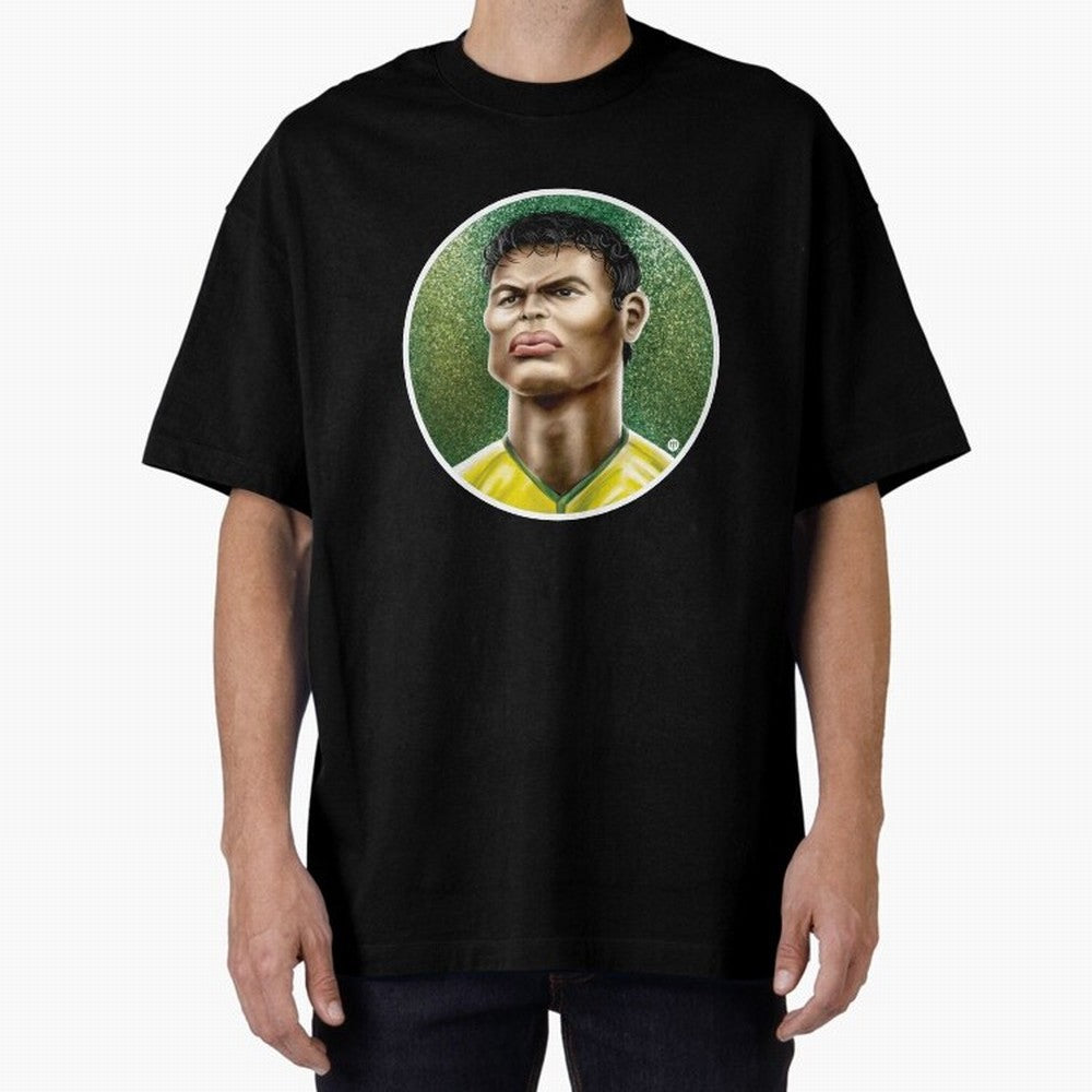 Footballicature : Thiago Silva Classic T-Shirt Refresh Global Football Passion for FIFA World Cup 2026, Highlighting CR7 and Messi, France, Champion Mindset, Group Stage Buzz, Knockout Tension and Passionate Fan Culture; Made for Collectors Who