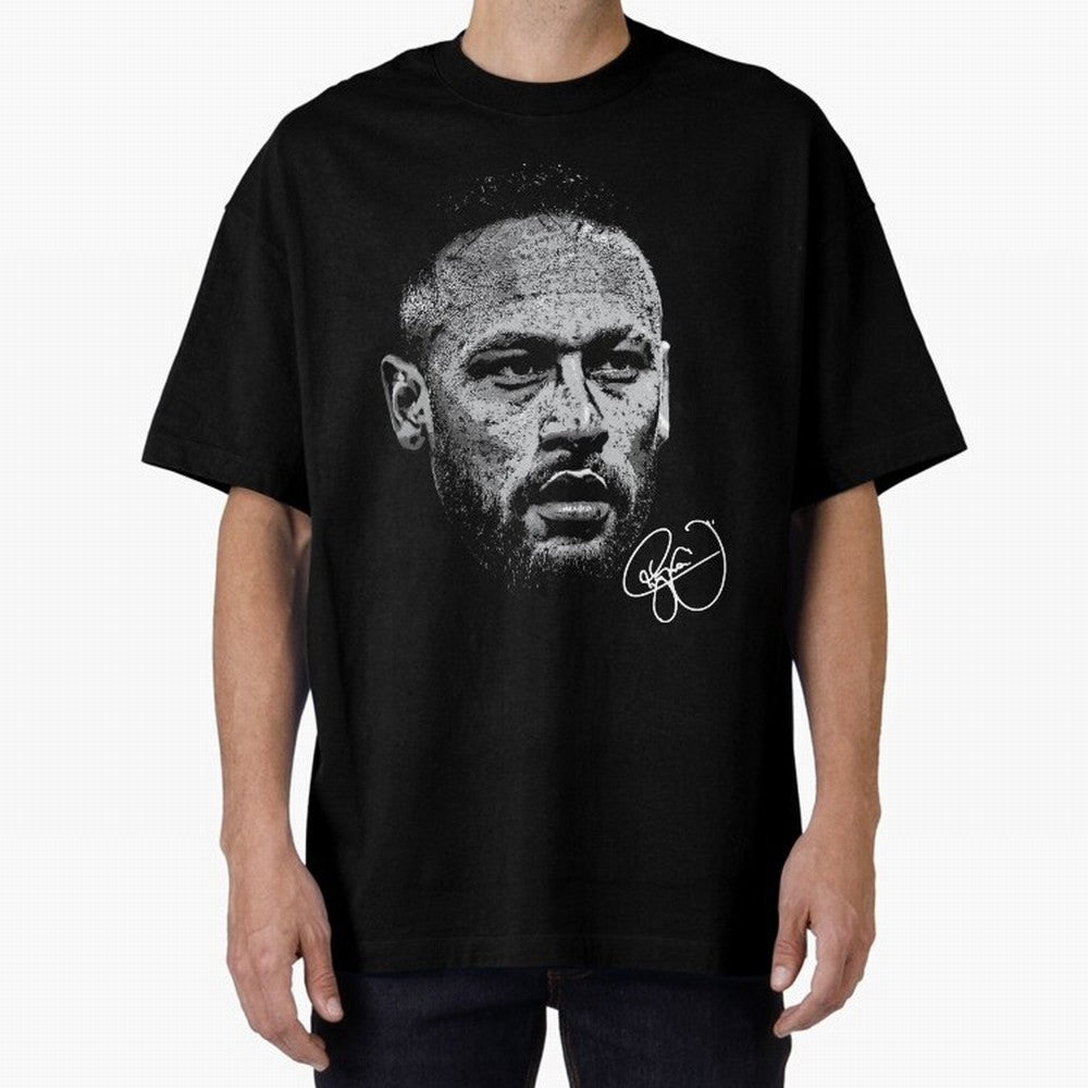 Neymar Signed Oversized T-Shirt Cheer for Global Football Passion for FIFA World Cup 2026 USA Canada Mexico, Built around Cristiano Ronaldo, Haaland and CR7, Argentina, Goal Celebration Energy, Supporter Heritage, Football Icons and Worldwide