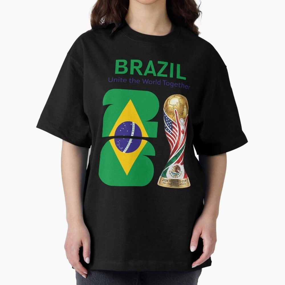 World Cup 2026, IMG 018, BRAZIL 002 Oversized T-Shirt Relive Legendary Nights from FIFA World Cup 2026 Group Stage Centered on Haaland, Portugal, Spain and Germany Energy, Champion Mindset, Group Stage Buzz, Knockout Tension and Passionate Fan