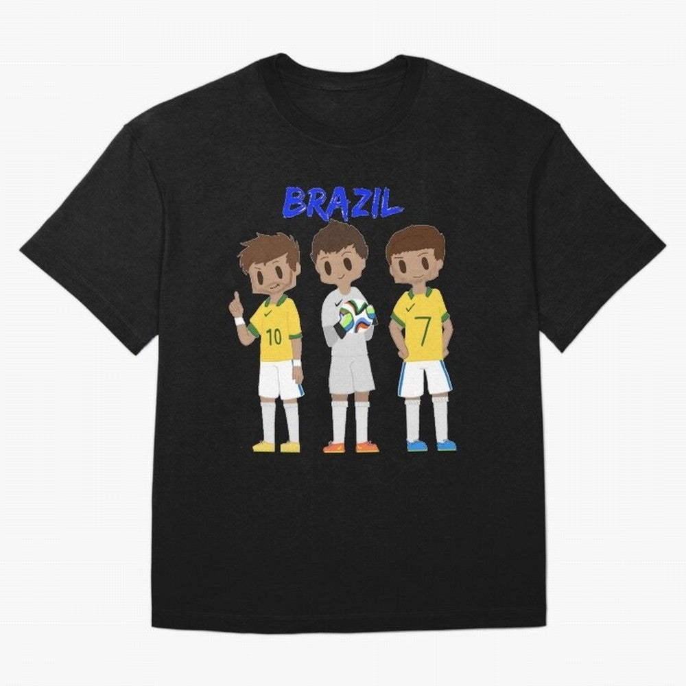 Brazil Essential T-Shirt Relive Legendary Nights from Global Football Passion for FIFA World Cup 2026 Group Stage, Driven by Messi, CR7 and Mbappe, Portugal, Spain and Germany, Champion Mindset, Group Stage Buzz, Knockout Tension and Passionate Fan