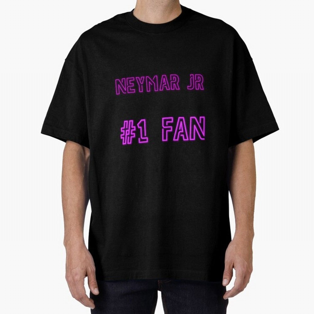 Neymar Jr #1 fan Oversized T-Shirt Celebrate Football Dreams Across Global Football Passion for FIFA World Cup 2026 USA Canada Mexico, Filled with Messi, Neymar and Mbappe, Germany, Football Festival Excitement, Trophy Ambitions, Country Rivalries