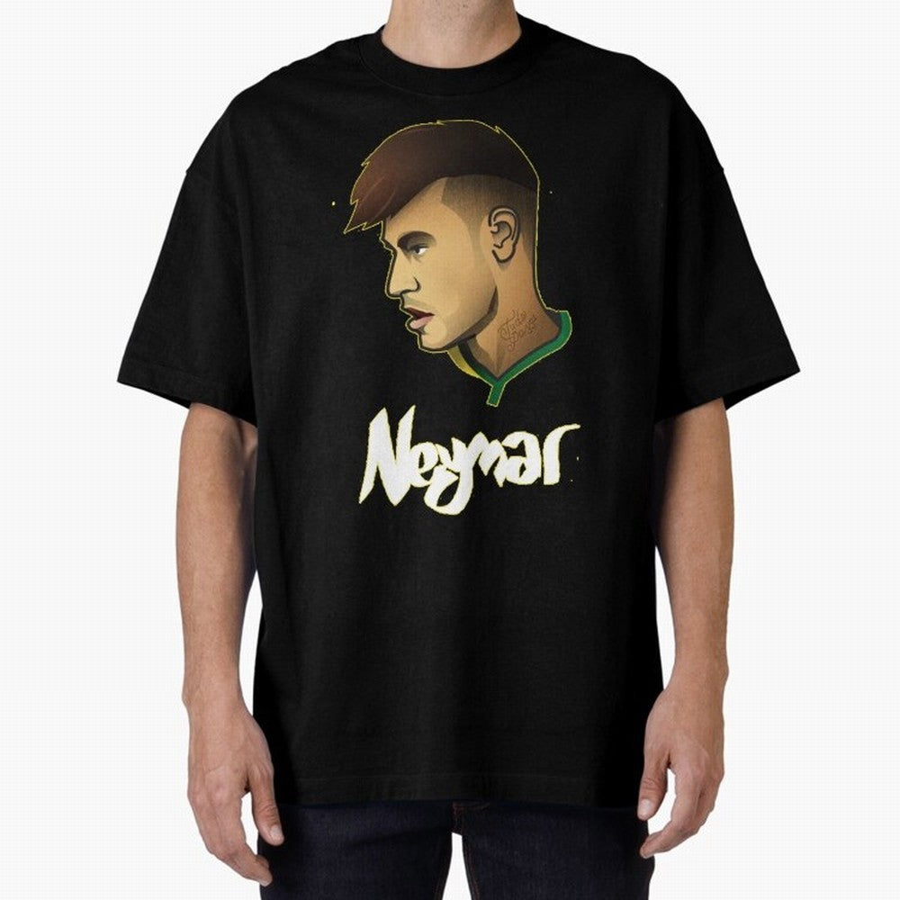Neymar jr Team Brazil Oversized T-Shirt Bring a Champion Mindset to FIFA World Cup 2026 USA Canada Mexico for Fans of Messi, Neymar and Mbappe and Germany, Bringing Goal Celebration Energy, Supporter Heritage, Football Icons and Worldwide