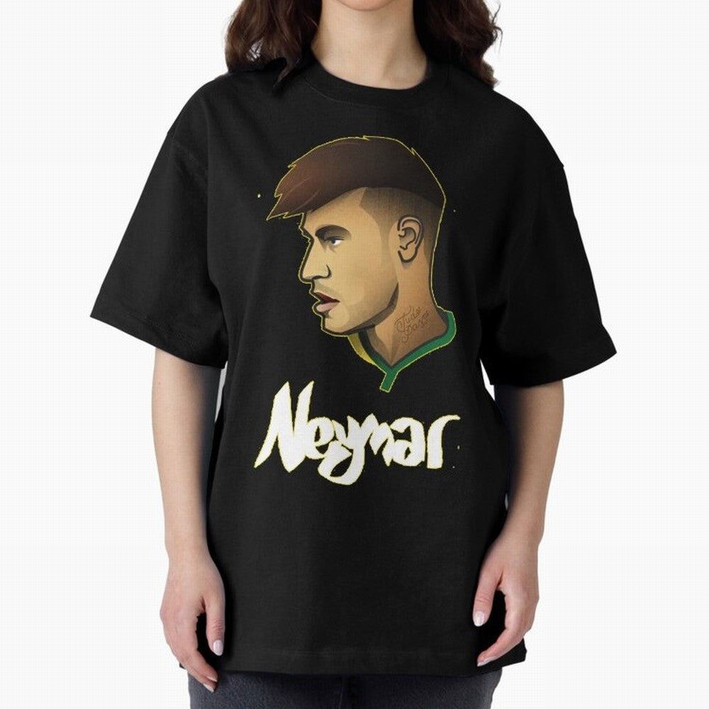 Neymar jr Team Brazil Oversized T-Shirt Bring a Champion Mindset to FIFA World Cup 2026 USA Canada Mexico for Fans of Messi, Neymar and Mbappe and Germany, Bringing Goal Celebration Energy, Supporter Heritage, Football Icons and Worldwide