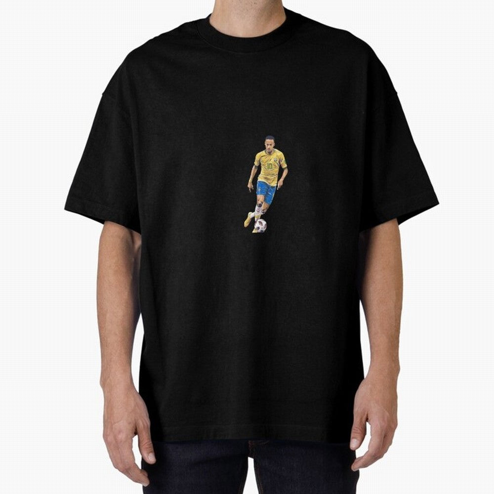 Brazilian Football Player Oversized T-Shirt Show Match Day Excitement for the FIFA World Cup 2026 USA Canada Mexico Journey through Cristiano Ronaldo, Haaland and CR7 Highlights, England Pride, Worldwide Fan Energy, Dramatic Goals, Stadium Lights