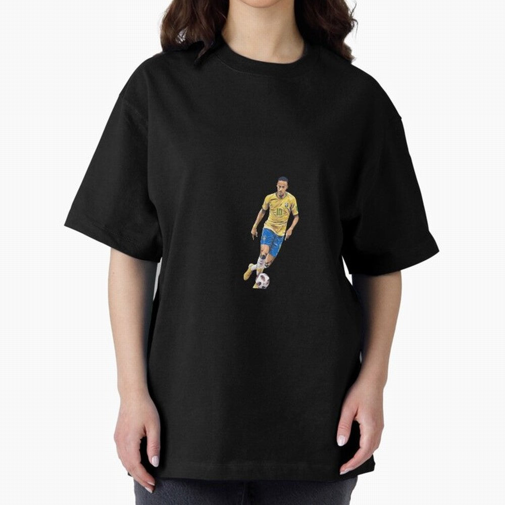 Brazilian Football Player Oversized T-Shirt Show Match Day Excitement for the FIFA World Cup 2026 USA Canada Mexico Journey through Cristiano Ronaldo, Haaland and CR7 Highlights, England Pride, Worldwide Fan Energy, Dramatic Goals, Stadium Lights