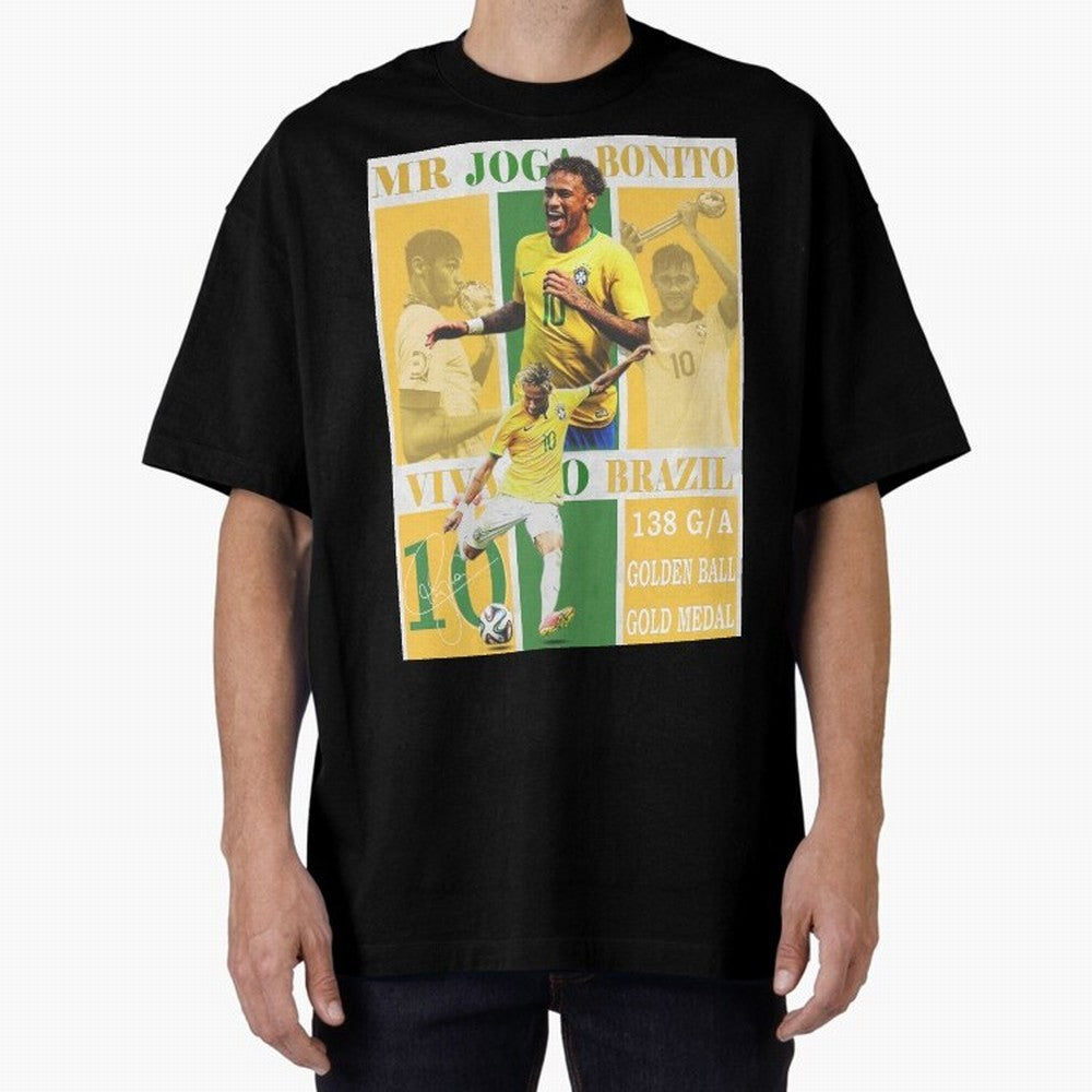 Neymar Jr Brazil National Team Soccer Poster - Iconic Selecao Art Print Classic T-Shirt Show Fan Pride Across FIFA World Cup 2026 Filled with Cristiano Ronaldo, Haaland and CR7, England, France and Netherlands Energy, Championship Spirit, Famous