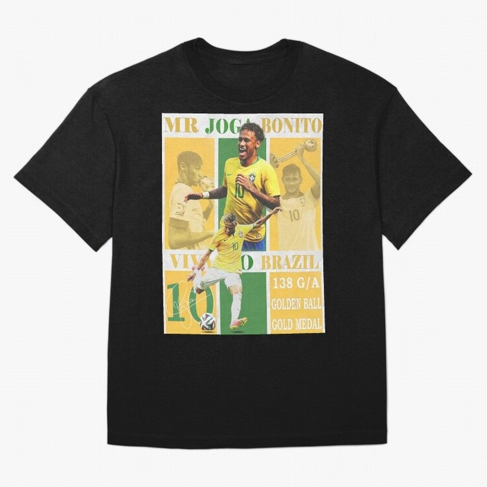 Neymar Jr Brazil National Team Soccer Poster - Iconic Selecao Art Print Classic T-Shirt Show Fan Pride Across FIFA World Cup 2026 Filled with Cristiano Ronaldo, Haaland and CR7, England, France and Netherlands Energy, Championship Spirit, Famous