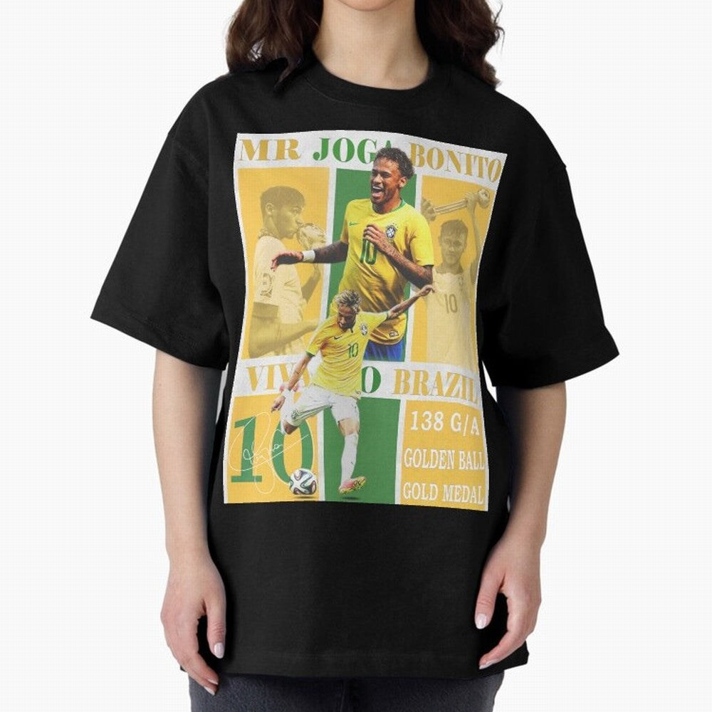 Neymar Jr Brazil National Team Soccer Poster - Iconic Selecao Art Print Classic T-Shirt Show Fan Pride Across FIFA World Cup 2026 Filled with Cristiano Ronaldo, Haaland and CR7, England, France and Netherlands Energy, Championship Spirit, Famous