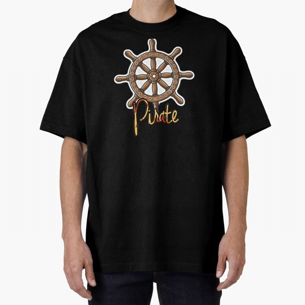 pirate, steering wheel, wheel, pirates of the Caribbean, Brandon brown, wooden, fashionista pop art, neymar jr art, Oversized T-Shirt Spotlight the FIFA World Cup 2026 Journey through Messi, CR7 and Mbappe Highlights, England, France and
