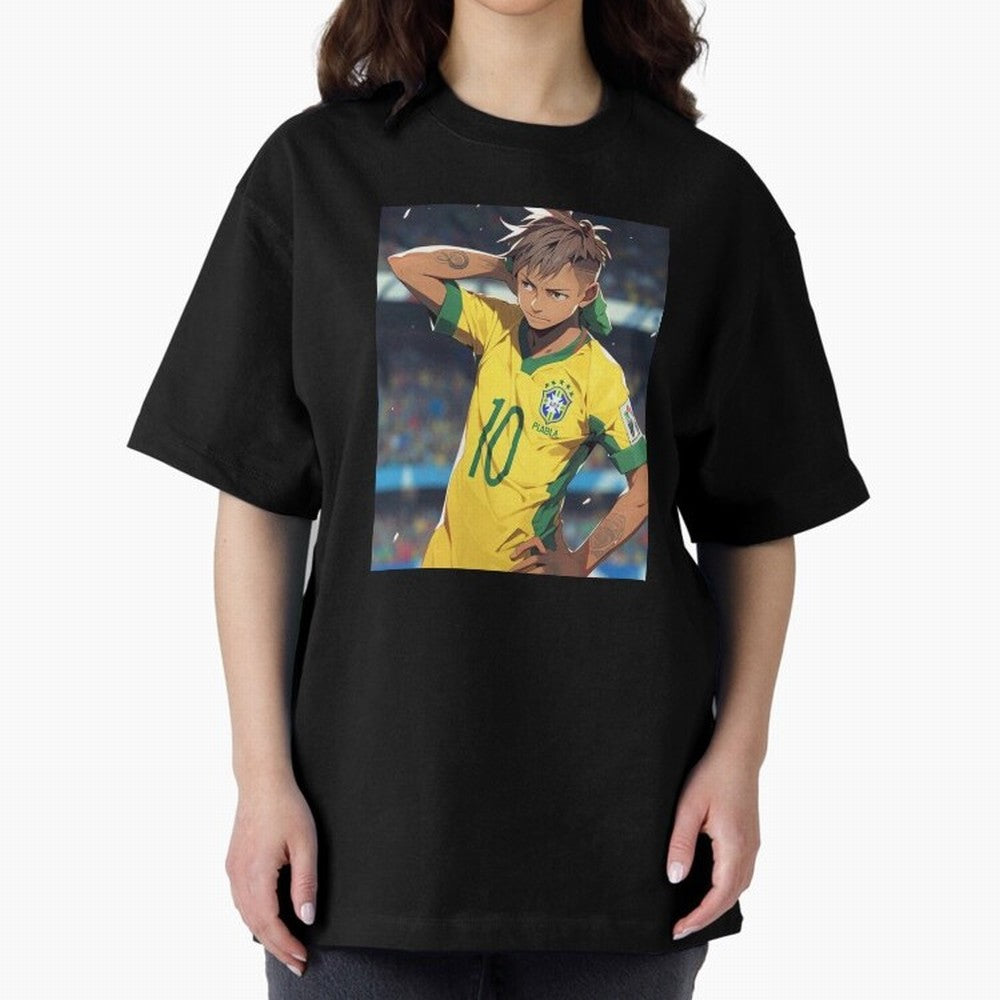 Neymar Anime Soccer Classic T-Shirt Share the Excitement of FIFA World Cup 2026 USA Canada Mexico Spirit, Featuring Argentina, Cristiano Ronaldo, Fan Favorite Moments, National Team Passion, Big Match Drama and Soccer History; Perfect for Fans,