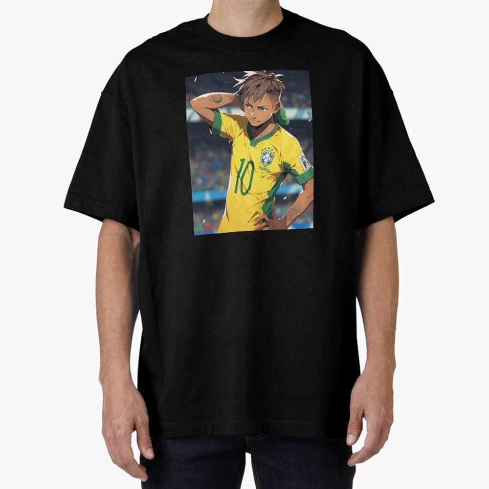 Neymar Anime Soccer Classic T-Shirt Share the Excitement of FIFA World Cup 2026 USA Canada Mexico Spirit, Featuring Argentina, Cristiano Ronaldo, Fan Favorite Moments, National Team Passion, Big Match Drama and Soccer History; Perfect for Fans,