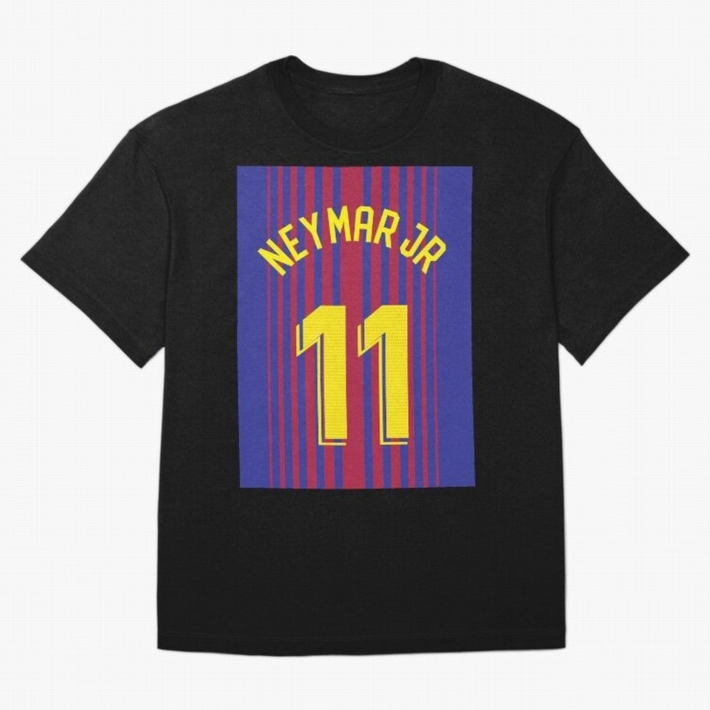 NEYMAR JR FOOTBALL SOCCER JERSEY BARCELONA Oversized T-Shirt Spotlight FIFA World Cup 2026 Group Stage Highlighting Haaland and Mbappe, France Energy, Game Day Rituals, Football Legends, Country Pride and the Road to the Final; Great for Supporters