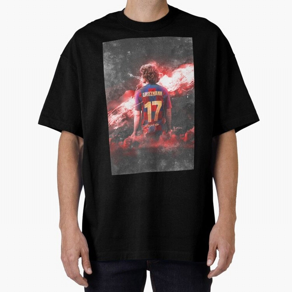 Barcelona Greizmann Classic T-Shirt Cheer for Global Football Passion for FIFA World Cup 2026 USA Canada Mexico, Centered on Messi, Neymar and Mbappe, Brazil, Portugal and Argentina, Retro Football Energy, Iconic Rivalries, Trophy Chase Drama and