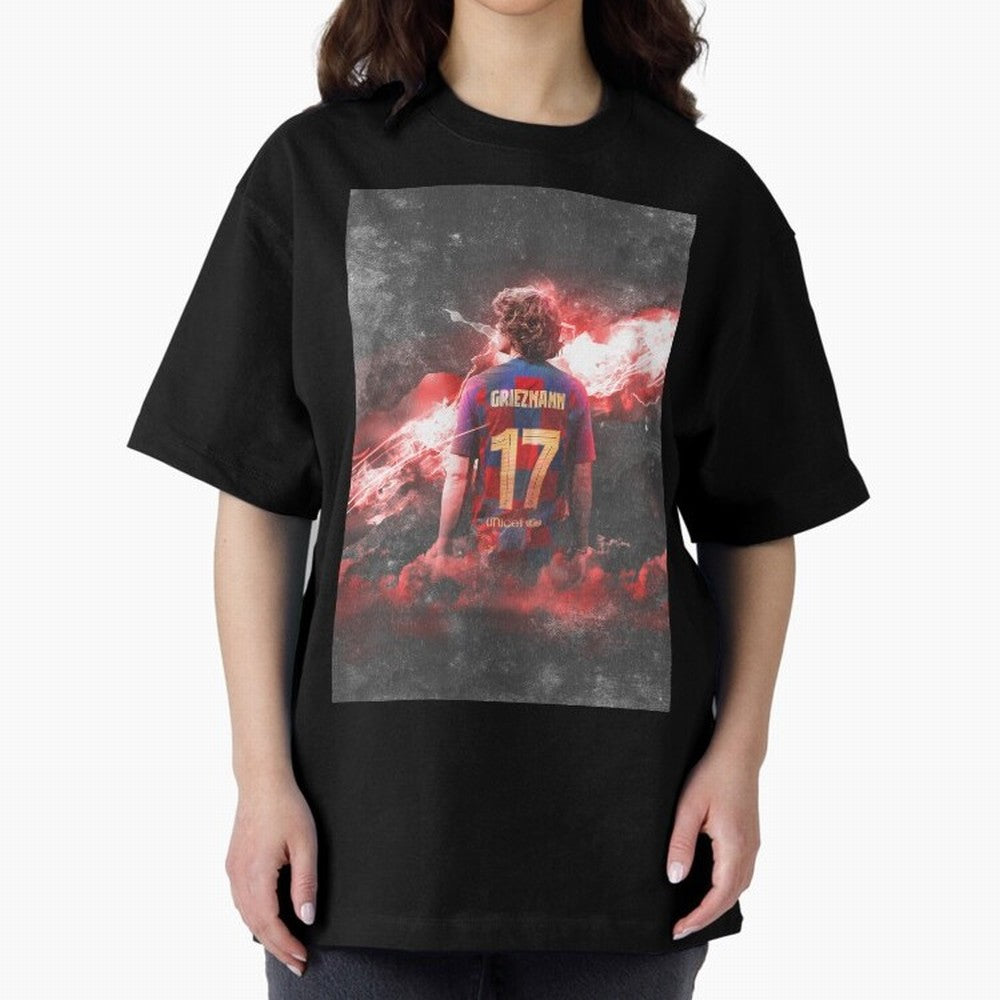 Barcelona Greizmann Classic T-Shirt Cheer for Global Football Passion for FIFA World Cup 2026 USA Canada Mexico, Centered on Messi, Neymar and Mbappe, Brazil, Portugal and Argentina, Retro Football Energy, Iconic Rivalries, Trophy Chase Drama and