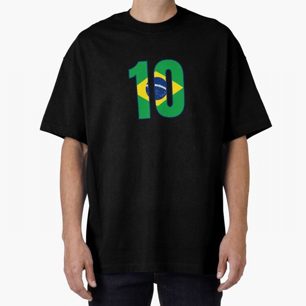 10 - Neymar JR - Brazil Flag Classic T-Shirt Share FIFA World Cup 2026 USA Canada Mexico Filled with Haaland and Mbappe, Argentina and Brazil Energy, Football Festival Excitement, Trophy Ambitions, Country Rivalries and Star Player Buzz; Great for