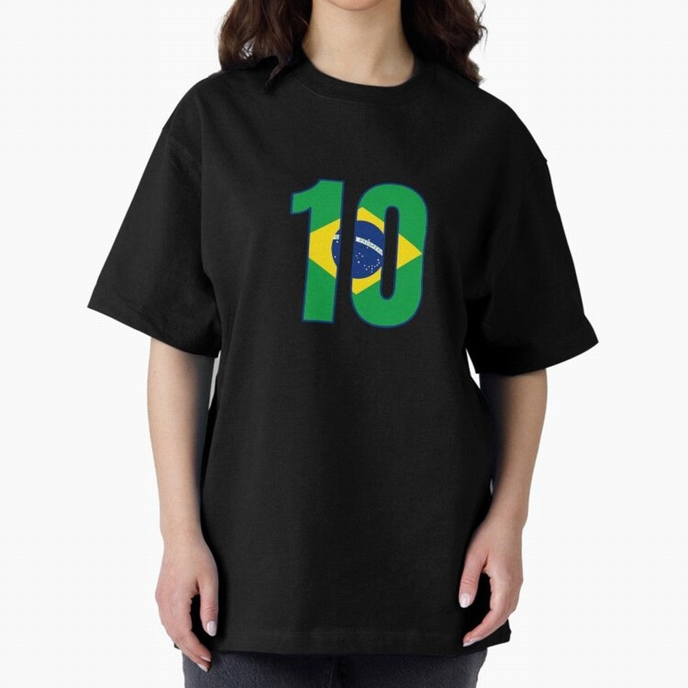 10 - Neymar JR - Brazil Flag Classic T-Shirt Share FIFA World Cup 2026 USA Canada Mexico Filled with Haaland and Mbappe, Argentina and Brazil Energy, Football Festival Excitement, Trophy Ambitions, Country Rivalries and Star Player Buzz; Great for