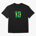 10 - Neymar JR - Brazil Flag Classic T-Shirt Share FIFA World Cup 2026 USA Canada Mexico Filled with Haaland and Mbappe, Argentina and Brazil Energy, Football Festival Excitement, Trophy Ambitions, Country Rivalries and Star Player Buzz; Great for