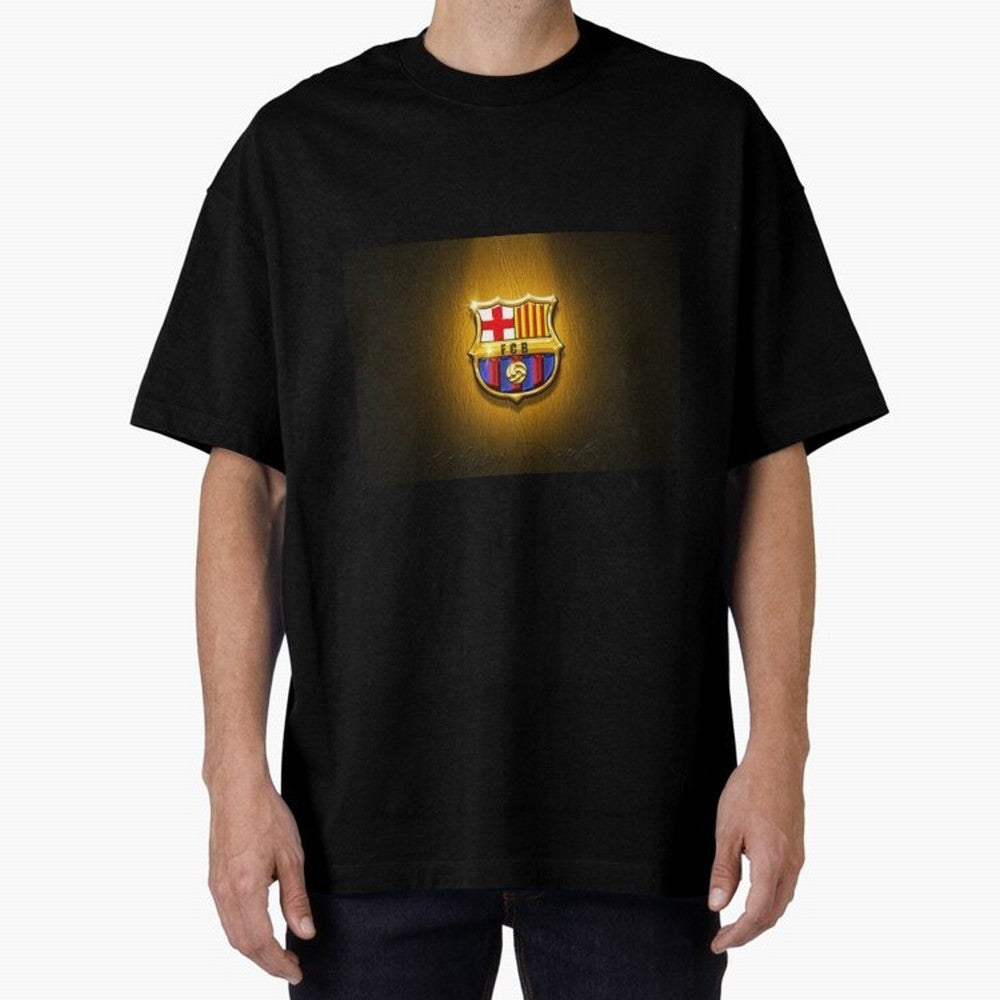 barcelona Oversized T-Shirt Carry the Dream of FIFA World Cup 2026 for Fans of Messi and France and Portugal, Bringing Retro Football Energy, Iconic Rivalries, Trophy Chase Drama and Stadium Atmosphere; Great for Supporters Who Love Legendary
