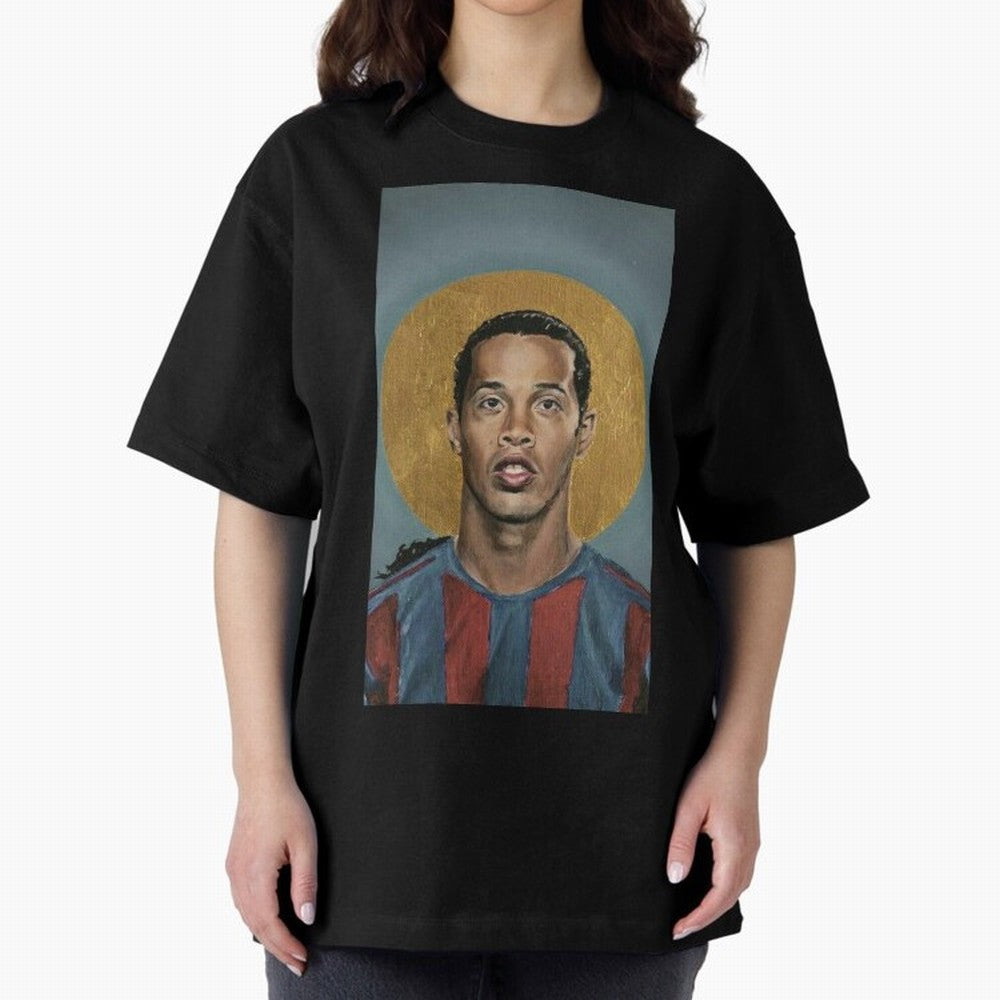 ronaldinho Oversized T-Shirt Treasure Global Football Passion for FIFA World Cup 2026 USA Canada Mexico, Built around Messi, Portugal, Spain and Germany, Football Passion, Legendary Performances, Festival Vibes and Supporter Community; Ideal for